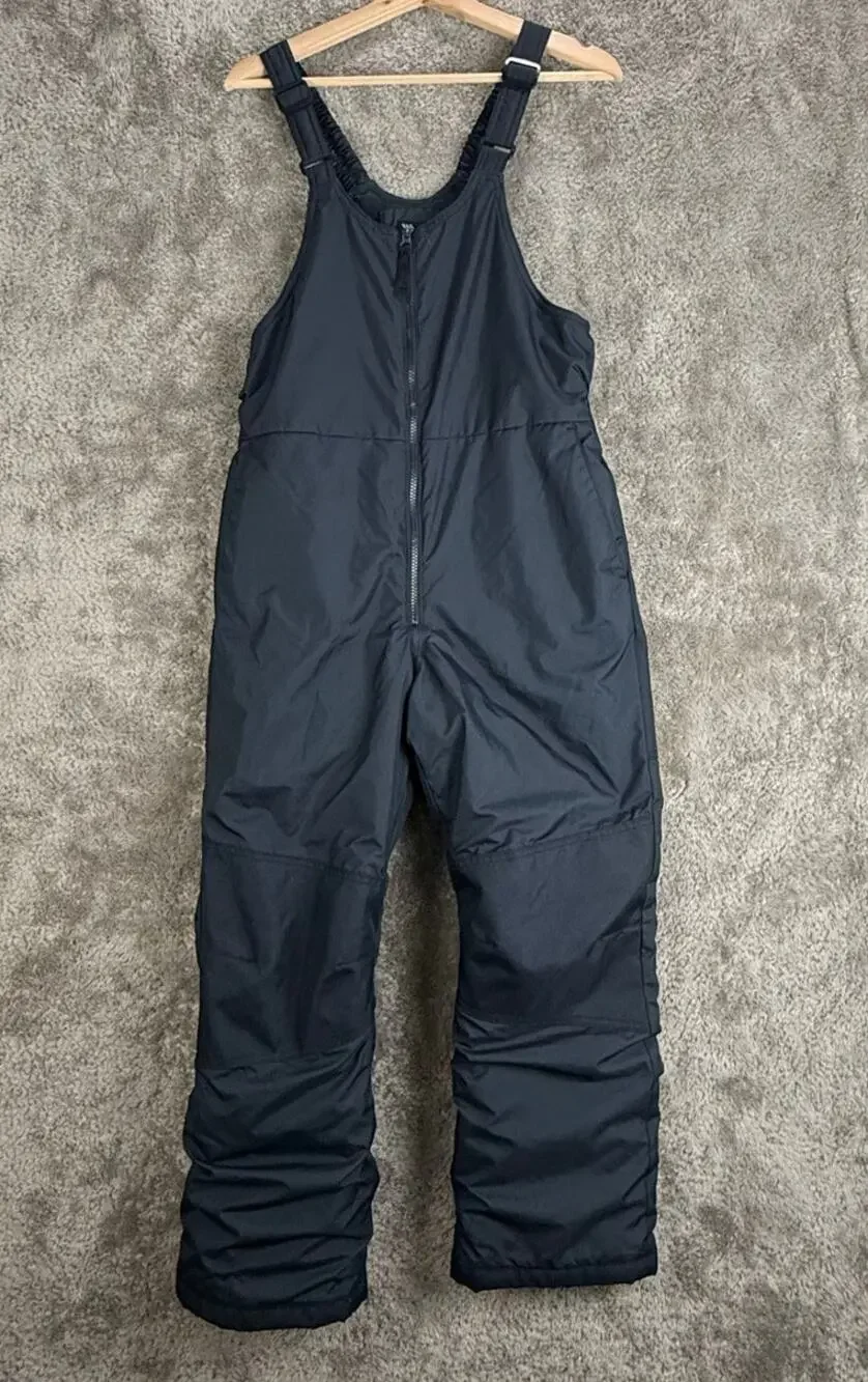 All in Motion Black Snow Bib Ski Pants Snowpants Snowsuit Youth Boy Girl XL 14